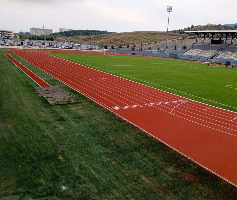 Atletizm Pisti, Tartan zemin kaplama